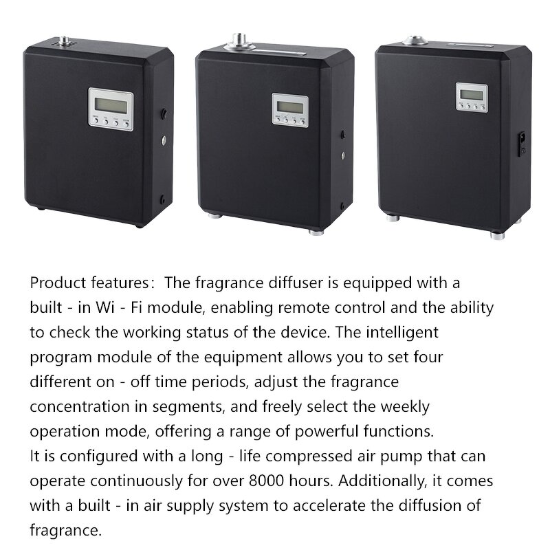 Aromatherapy Machine Manufacturer - Professional Hotel for Bluetooth Controlled Electric Essential Oil Diffuser Large Areas Black Luxury Design