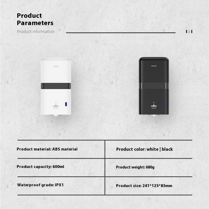 Hand Sanitizer Machine Manufacturer - Automatic Sensor Kindergarten Wall-Mounted Bathroom Hand Washing Spray Hypochlorous Acid Soap Dispenser