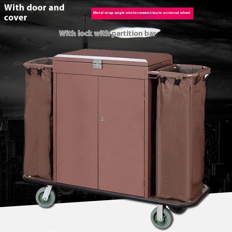 Linen Cart Manufacturer - Special Guest Service Stainless Steel Cleaning Feature for Hotel and Restaurant Use-Plastic Metal Handcart