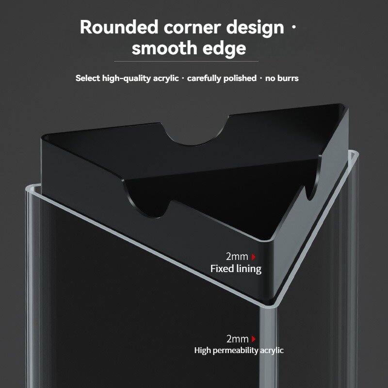 Acrylic Menu Stand Manufacturer - Luxury Double-Sided Dust-Proof Tabletop Display for Hotel Dining/Food Court Laser Cut Custom
