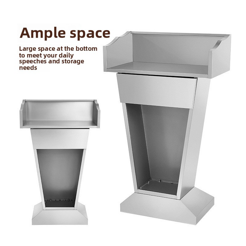 Event Podium Manufacturer - Stainless Steel Host Counter for Hotel Reception Registration Desk Customer Information and Security Guide