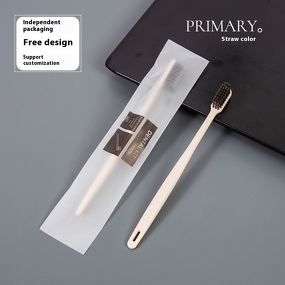 Toothbrush Set Manufacturer - Wholesale Hotel Disposable Soft Bristle Straw Design Plastic with Toothpaste & Comb B&B Hotel Supplies