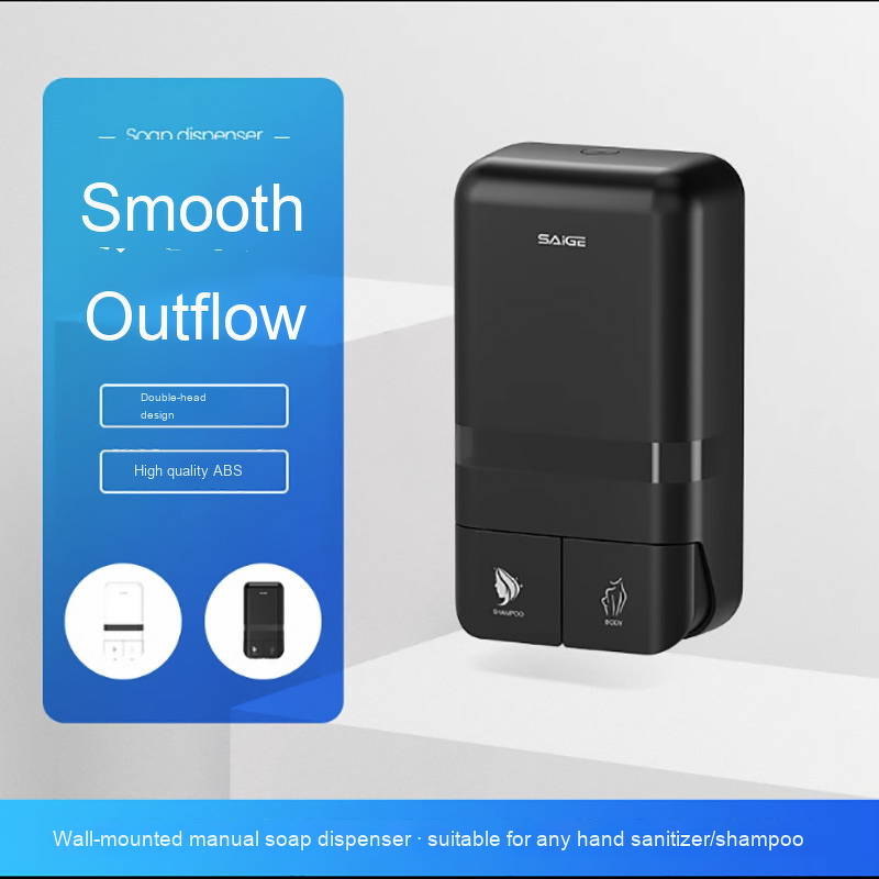 Shampoo Dispenser Manufacturer - Wall-Mounted Press-Type Bathroom Commercial Hotel Soap Shower Gel Bottle USB Battery Powered No-Drill Design