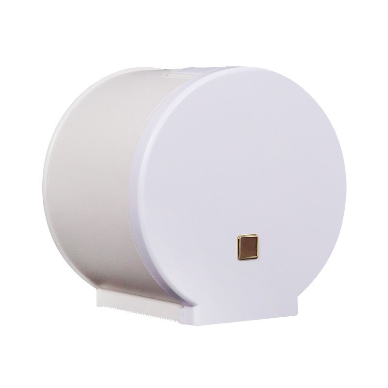 Tissue Box Holders Manufacturer - Elegant Round Plastic White Organizers for Restaurants Hotels Bars Bathrooms Small Roll Paper Box