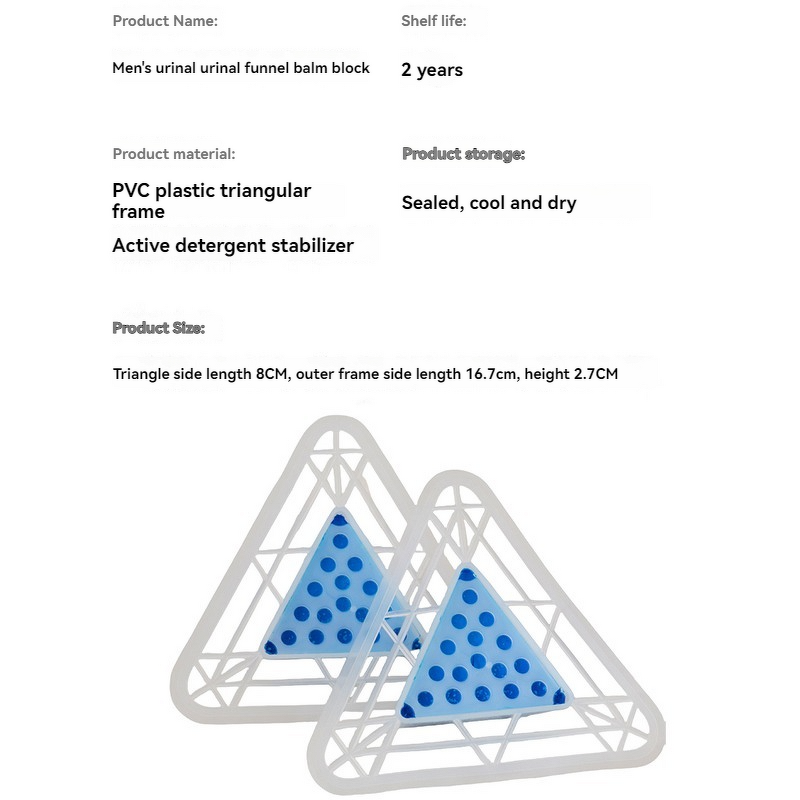 Urinal Filter Pad Manufacturer - Triangle Filter Block to Avoid Blockage