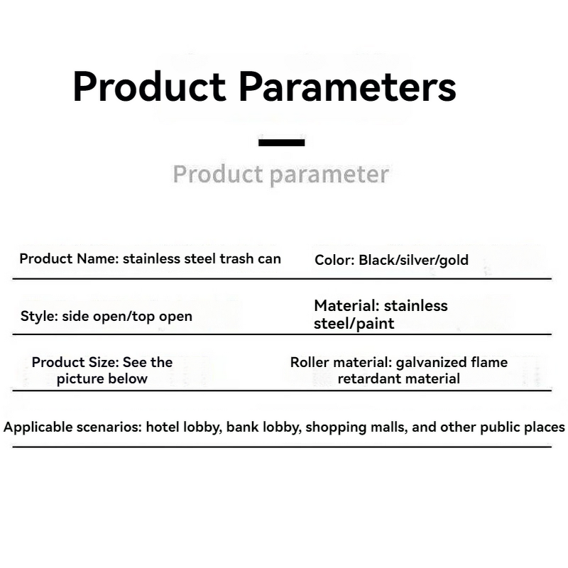 Trash Can Manufacturer - Hotel Lobby Large square Commercial Outdoor Vertical Metal Iron Paint Elevator Entrance Ashtray Trash Can