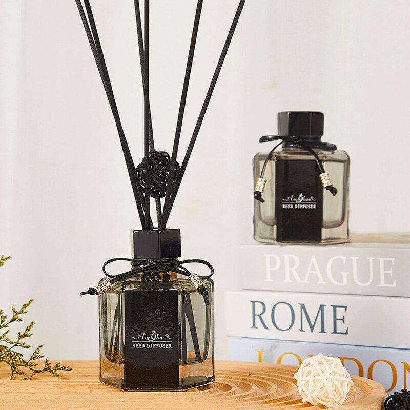 Glass Reed Diffuser Manufacturer - 100ml Home Fragrance for Hotels Long-Lasting Scent with Essential Oils for Toilet Amenities