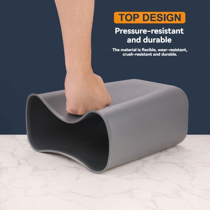 Kitchen Trash Can Manufacturer - PP Material Thickened Grey for Restaurant Use Durable Construction and Easy-to-Clean Surface