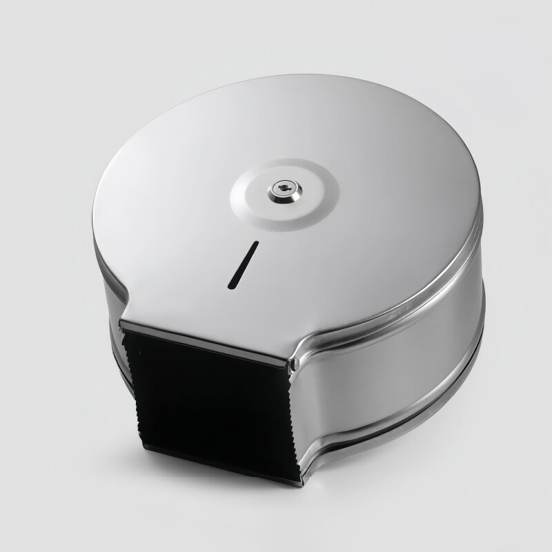 Roll Tissue Holder Manufacturer - Stainless Steel Wall-Mounted Large for Hotels Waterproof Bathroom Toilet Large Roll Tissue Dispenser