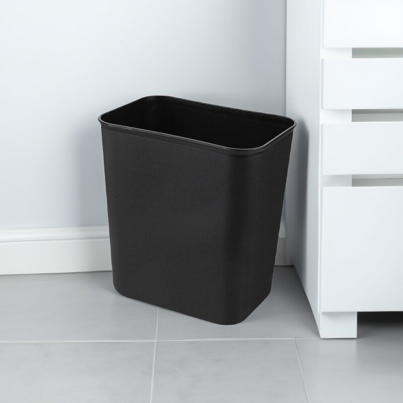 Trash Cans Manufacturer - Thickened Plastic Narrow Rectangular Flame-retardant Lidless for Hotels Guest Rooms Bathrooms Household Use