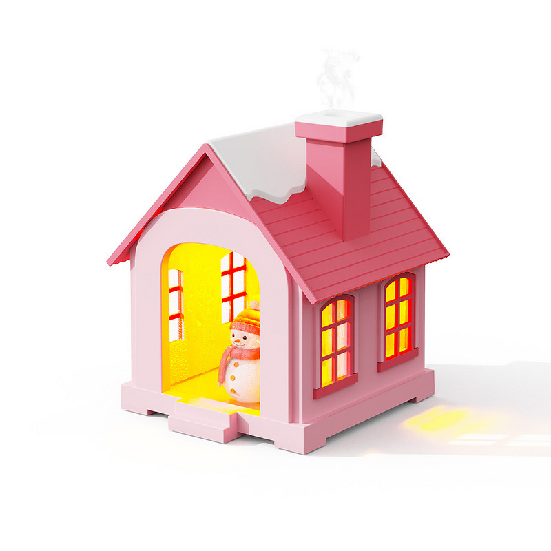 Desktop USB Humidifier Manufacturer - Christmas Warm Light Night Light Small Igloo Home Bedroom Air Fog Aromatherapy Plastic Plug Gift