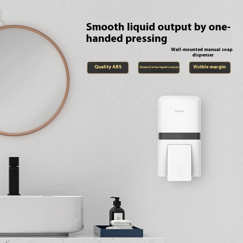 Soap Dispenser Manufacturer - Wall-Mounted Hanging Bottle Press No-Punch Design for Hotel Shampoo Shower Gel Battery Operated Household Use