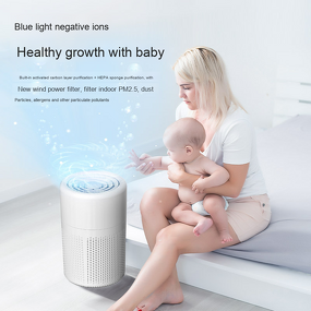 Home Air Purifier Manufacturer - Wholesale Customizable EU Plug Small Size H13 Grade HEPA Removes Secondhand Smoke & PM2.5