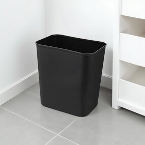 Trash Cans Manufacturer - Thickened Plastic Narrow Rectangular Flame-retardant Lidless for Hotels Guest Rooms Bathrooms Household Use