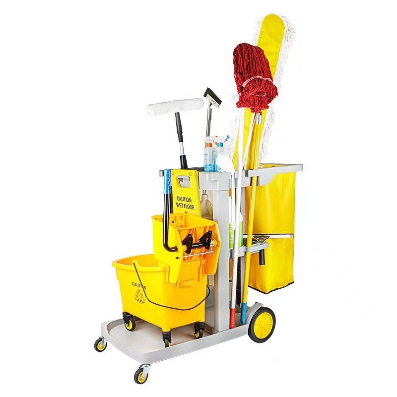 Cleaning Trolley Manufacturer - Multifunctional Plastic for Hospitals and Hotels Special Linen Cart & Property Tool Cart