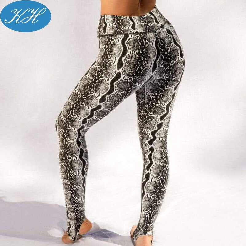 Pole Dancing Leggings Manufacturer - Custom Snake Print Recycled Fabric Anti Slip Grip Sticky Pole Pants