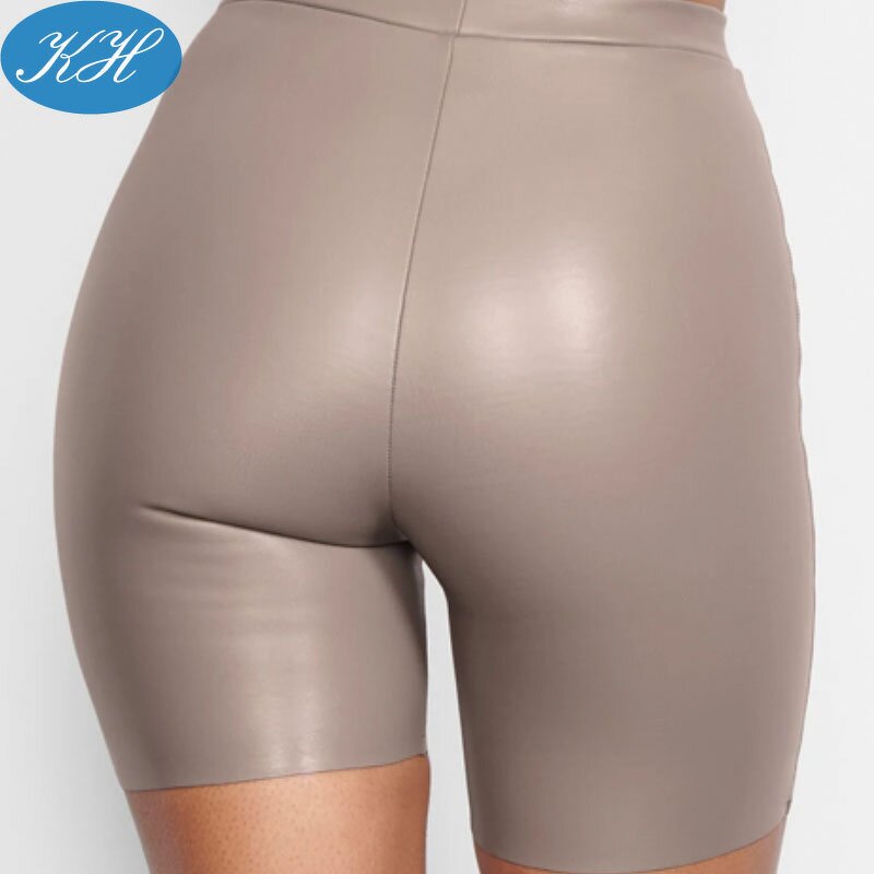 Biker Shorts Manufacturer - Stock Skinny Women Faux Leather
