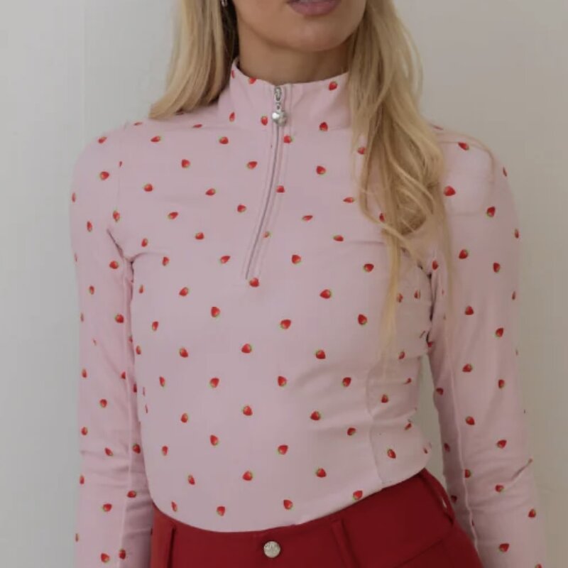 Base Layer Riding Shirts Manufacturer - Custom Women Printed Vintage Lady