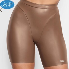 Biker Shorts Manufacturer - Stock Skinny Women Faux Leather