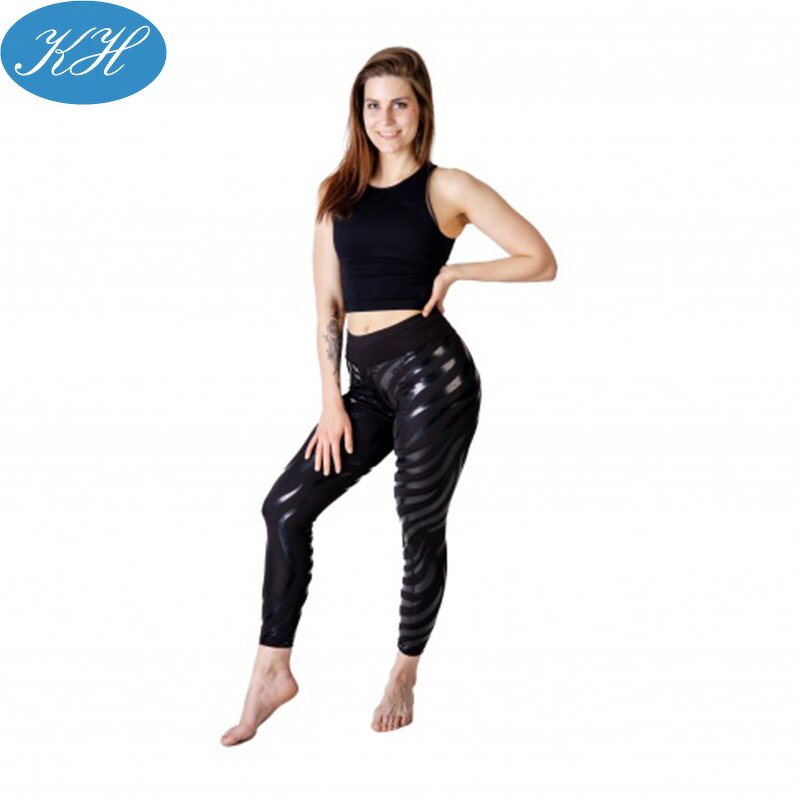 Pole Dance Leggings Manufacturer - Stripper Anti-slip High Quality Silicone Pattern Printing Pole Pants