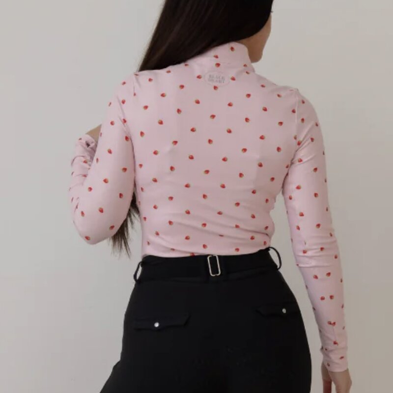 Base Layer Riding Shirts Manufacturer - Custom Women Printed Vintage Lady