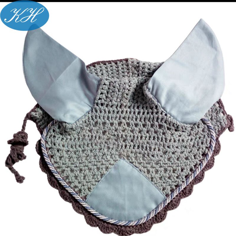 Horse Ear Bonnet Manufacturer - Stock High Quality Equestrian Mesh Noiseless for Horse Fly Veil