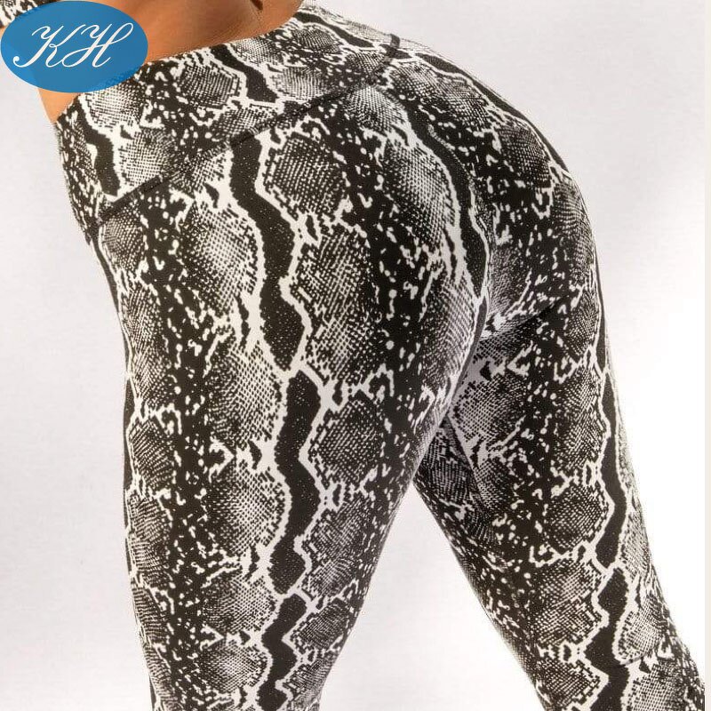 Pole Dancing Leggings Manufacturer - Custom Snake Print Recycled Fabric Anti Slip Grip Sticky Pole Pants