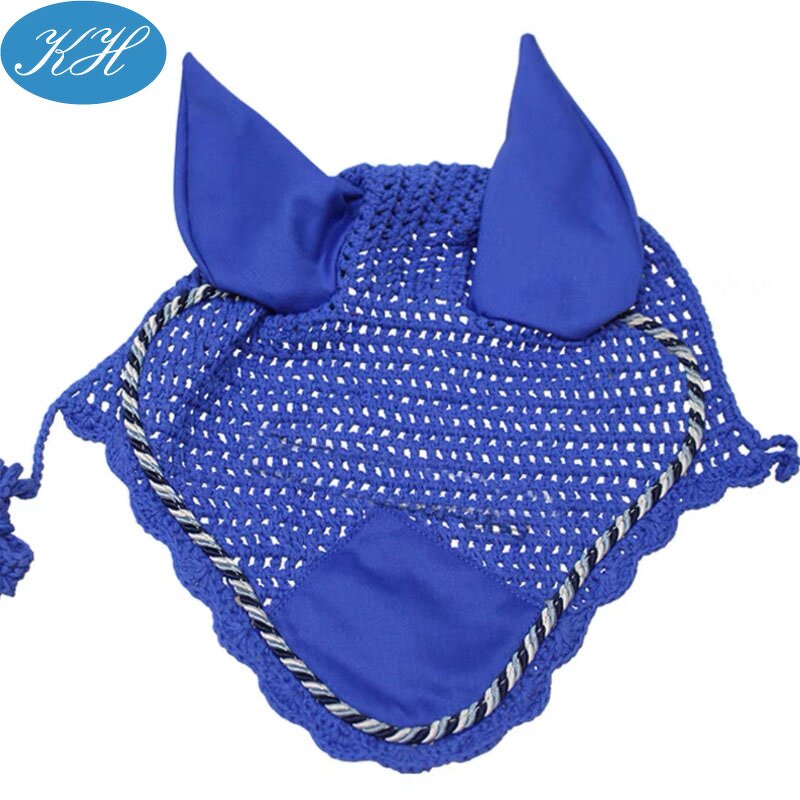 Horse Ear Bonnet Manufacturer - Stock High Quality Equestrian Mesh Noiseless for Horse Fly Veil