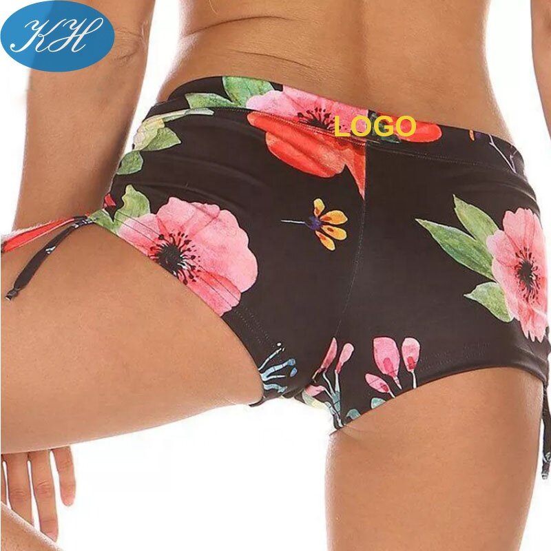 Pole Dance Shorts Manufacturer - New Arrival Panties Summer Women Flower Print Sports