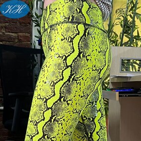 Pole Dancing Leggings Manufacturer - Custom Snake Print Recycled Fabric Anti Slip Grip Sticky Pole Pants