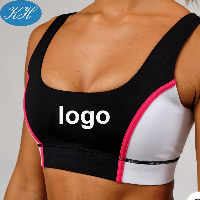 Sports Bra Manufacturer - Custom Women High Quality Panel Design Hunter with Removable Padding Yoga Top
