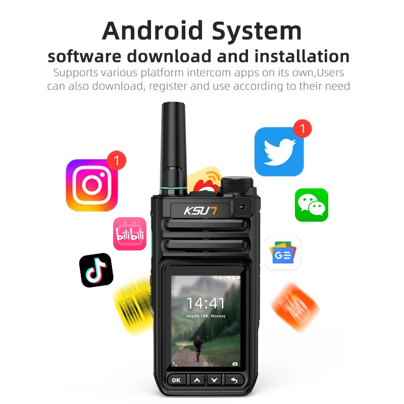 Walkie Talkie Manufacturer - KSUT ZL63 Long Range 4G LTE Visualized Two Way Radio Android