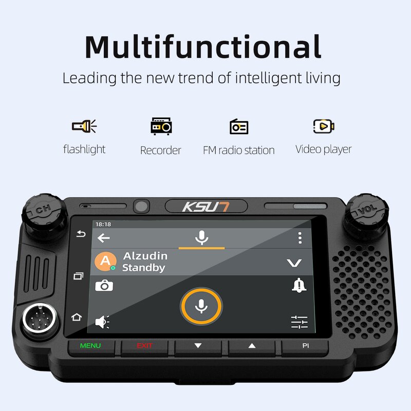 Car Radio Manufacturer - KSUN ZL58 Visual Vehicle Station Dual Cameras Touch-screen 4G POC