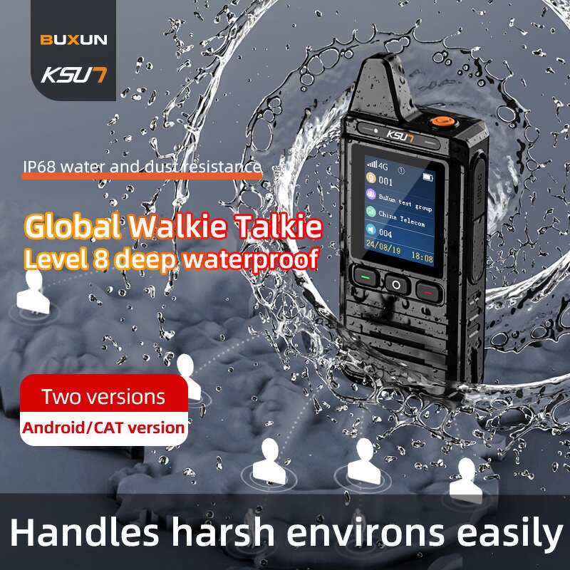 Walkie Talkie Manufacturer - KSUT CT90 POC GLOBAL 4G LTE Wifi Network Radio GPS IP68