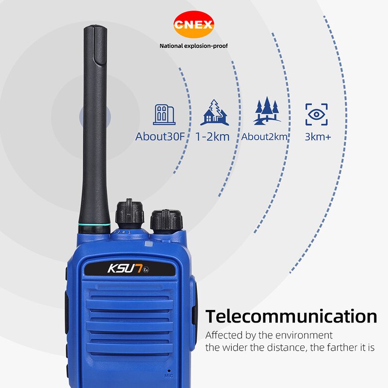 Walkie Talkie Manufacturer - KSUN X1100 SOS CNEX IB Explosion-proof for Petrochemical
