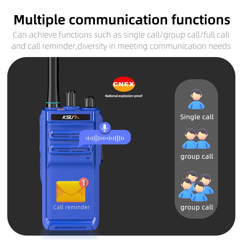 Walkie Talkie Manufacturer - KSUN DM1200(EX) IP68 Waterproof DMR Digital Analog Dual Mode