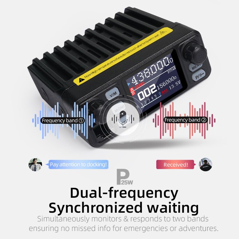Car Radio Manufacturer - KSUT UV5200D 25W High Power VHF UHF Vehicle Mounted MINI
