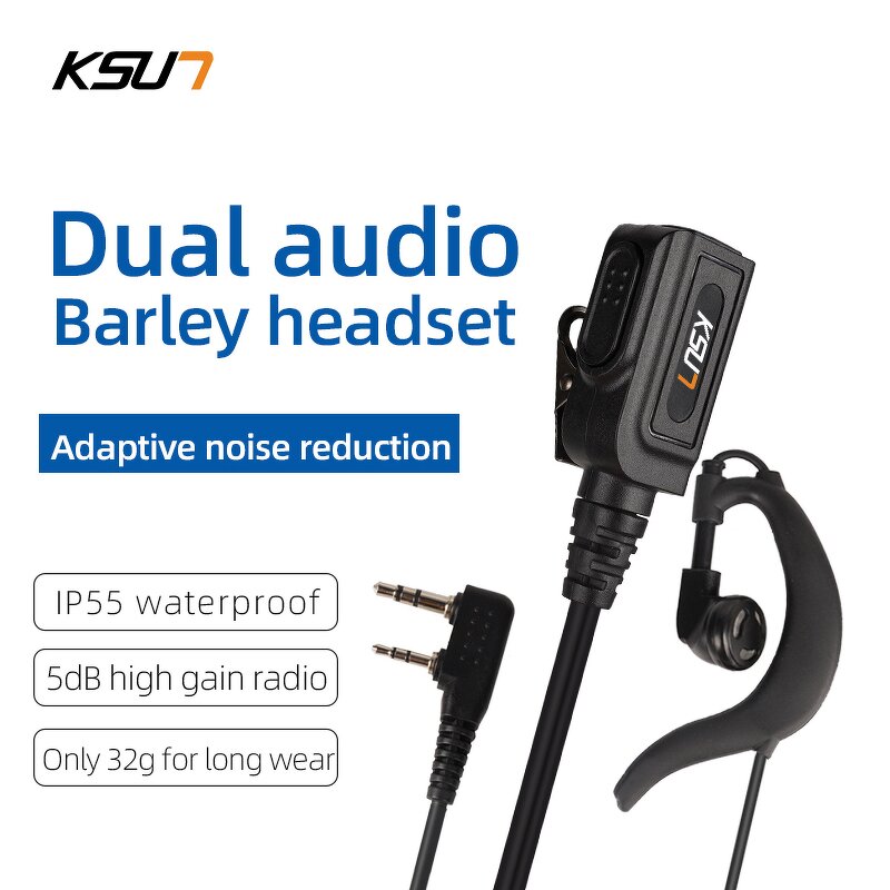 Headset Manufacturer - Headsets 2 Pin Earpiece Ear Hook PTT Mic for TYT Retevis Kenwood