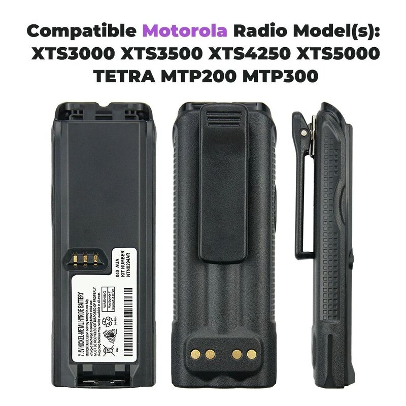 Battery Manufacturer - 1800mAh 7.5V NTN8294AR Ni-MH for XTS3000 XTS3500 XTS4250 XTS5000