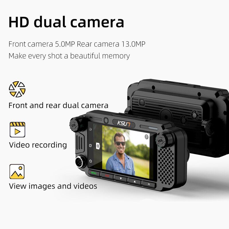 Car Radio Manufacturer - KSUN ZL58 Visual Vehicle Station Dual Cameras Touch-screen 4G POC