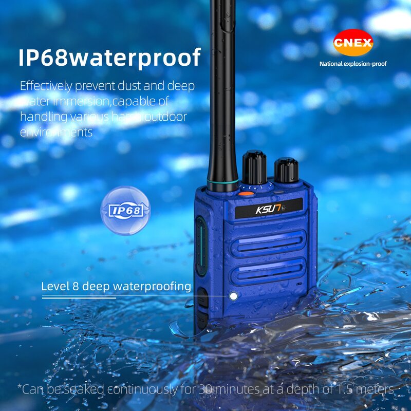 Walkie Talkie Manufacturer - KSUN DM1200(EX) IP68 Waterproof DMR Digital Analog Dual Mode