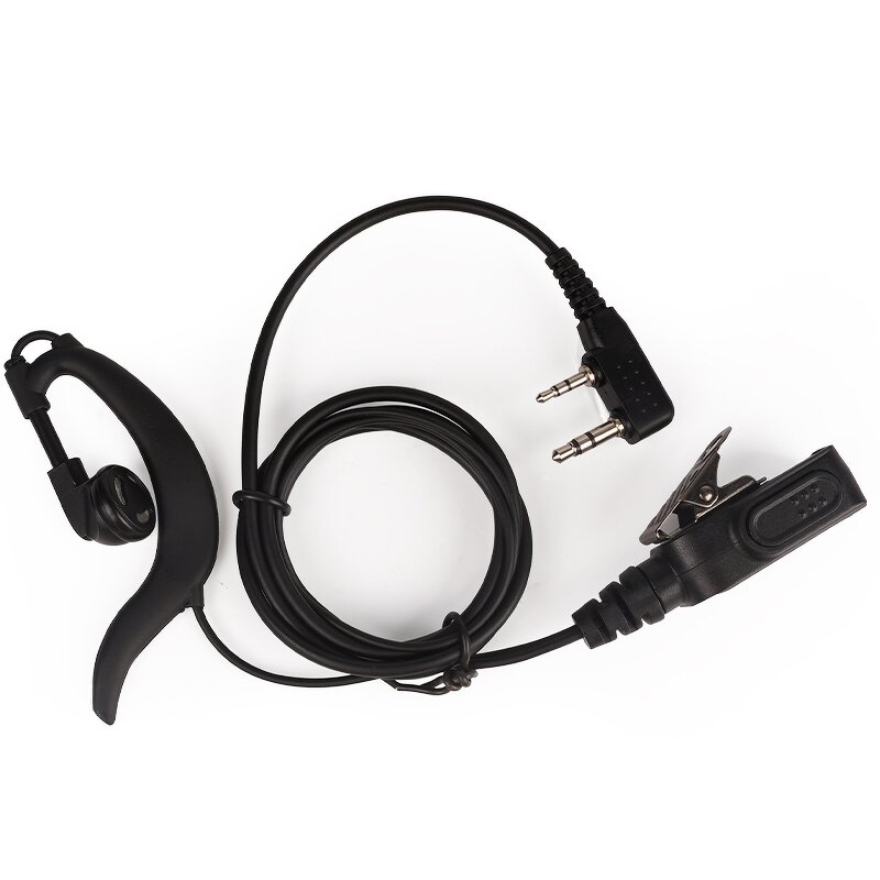 Headset Manufacturer - 2 Pin Earpiece Noise Reduction Ear Hook Headset PTT Wired with Mic