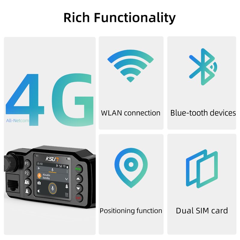 Car Radio Manufacturer - KUSN ZL1200 4G Walkie Talkie LTE Global Car Radio PTT Global
