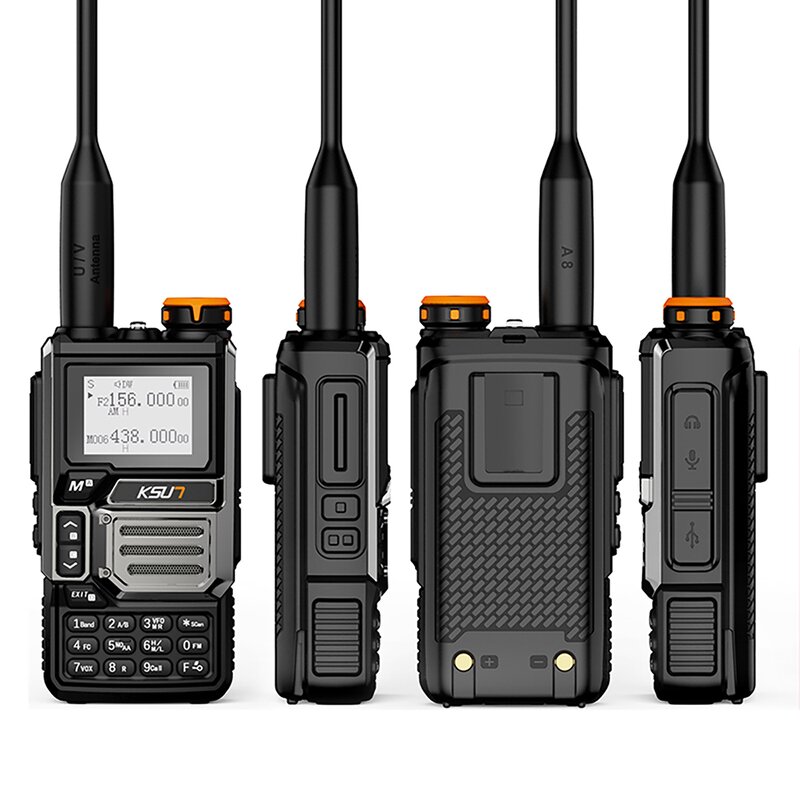 Walkie Talkie Manufacturer - KSUT UV60D DTMF FM CB Radios 144-520MHz Air Band Receiver