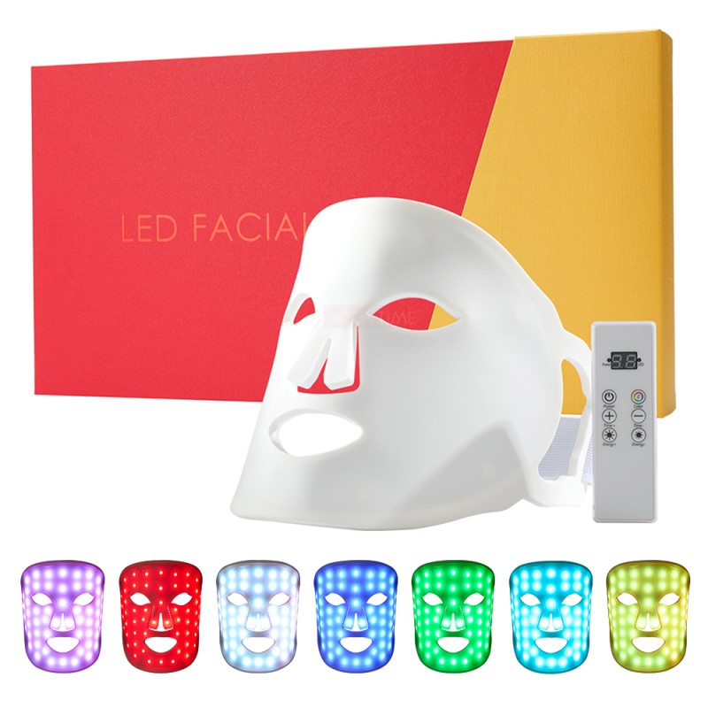 Wireless LED Mask Factory - 3 Color Face Neck Redlight Therapy