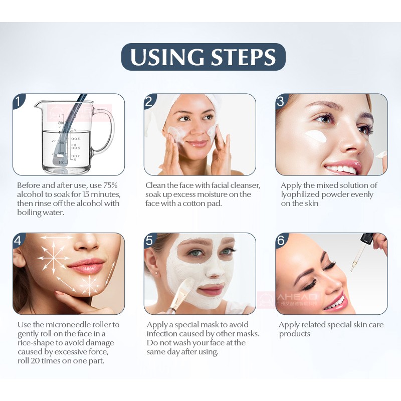 Microneedling Roller Manufacturer - 1200 Pins Stainless Steel Beard