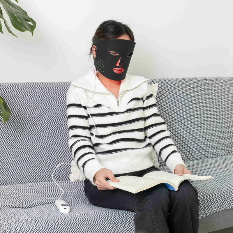 LED Light Therapy Mask Factory - Red Light 3 Color Face Neck