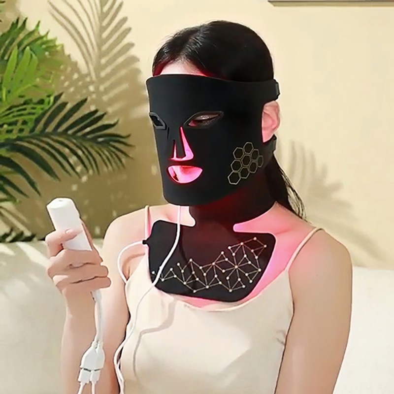 LED Light Therapy Mask Factory - Red Light 3 Color Face Neck