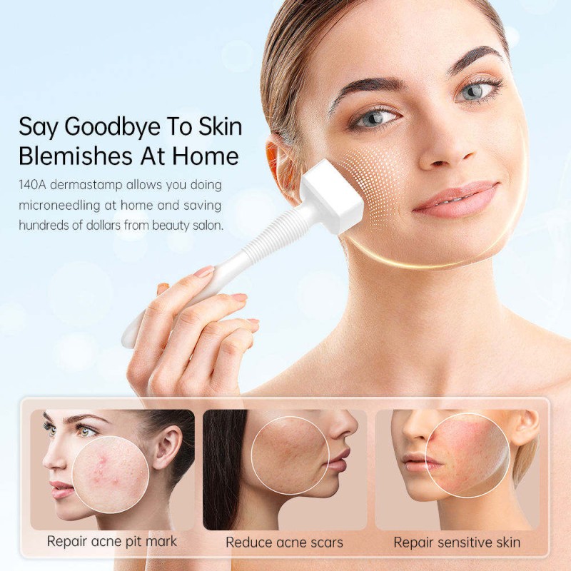 Derma Stamp System Manufacturer - Adjustable 0.5-3.0mm 140 Pins Growth