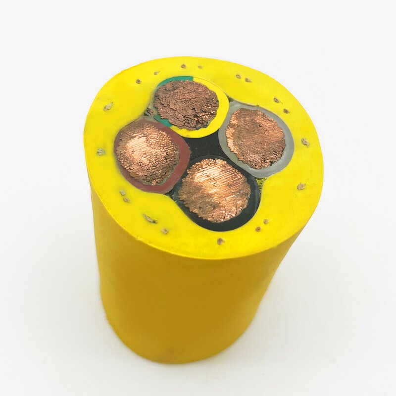 Mining Power Cable Manufacturer - 640/1100V 3 + 3 Core Scoop High Flex Flexible Rubber Trackless